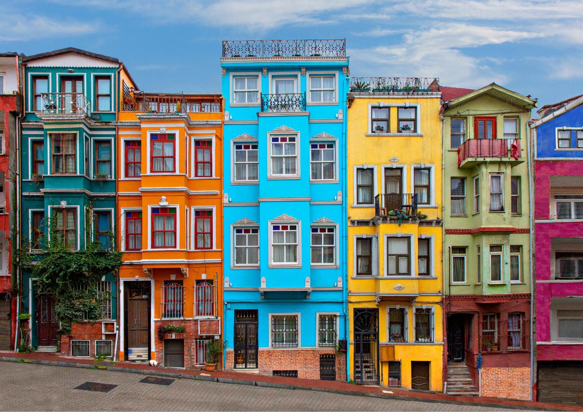 Istanbul Old City Colorful Houses Balat Petrion Hotel Eksteriør billede